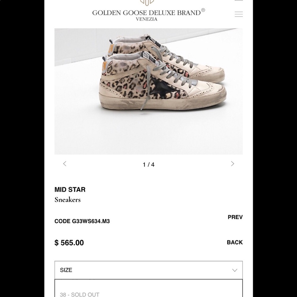 GOLDEN GOOSE SOLD OUT MID STAR 39 / 9 - Picture 3 of 7